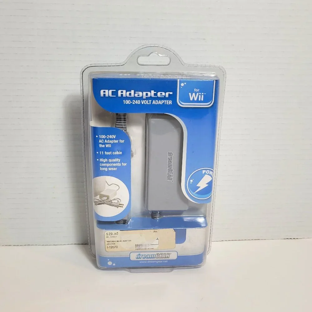 Nintendo WII AC Adapter DreamGear 100-240 Volt Adapter New Sealed